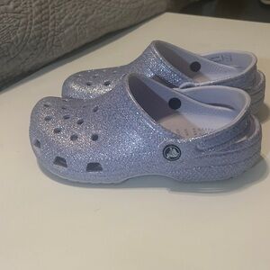 CROCS Sparkly Purple Kids Sandals